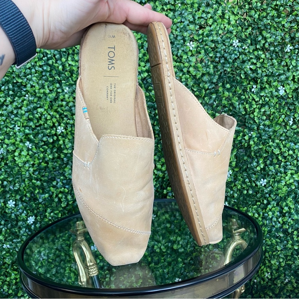 T11 TOMS Nova Leather Wrap Mules